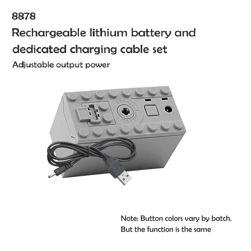 MOC Power Functions Motor Kit – IR Remote Control, Receiver, and Battery Box for Technical Building Blocks