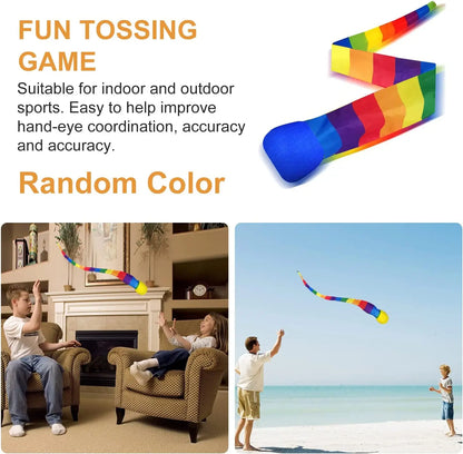 Rainbow Tail Ball – Soft Fabric Meteor Sandbag Ball, Safe Catch Toy for Sensory Training in Kindergarten & School