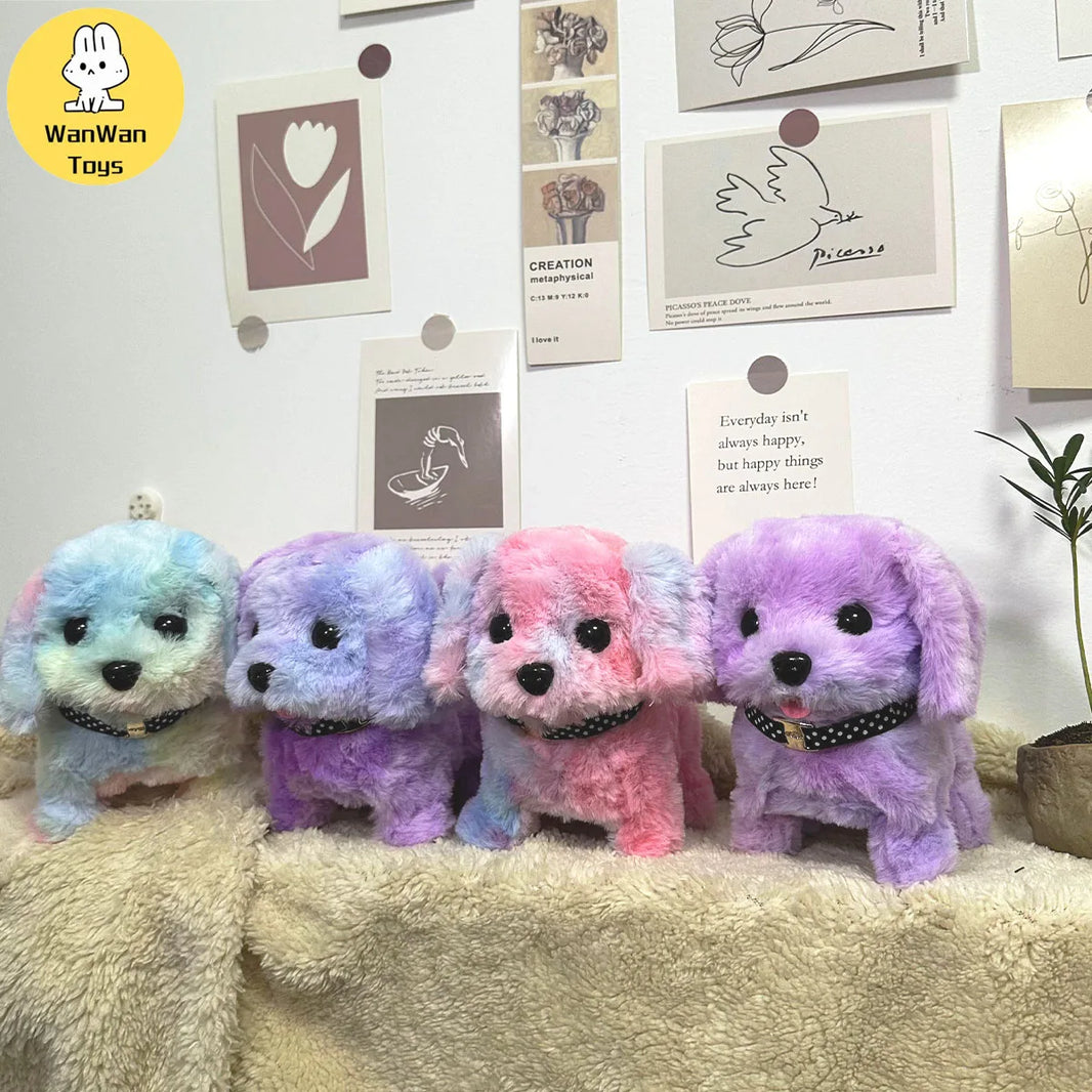 Plush Puppy Electronic Interactive Toy – Walking, Barking, Wagging Tail – Kids Gift