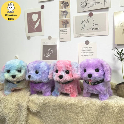 Plush Puppy Electronic Interactive Toy – Walking, Barking, Wagging Tail – Kids Gift