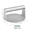Stainless Steel Round Smash Burger Press for Hamburger Patties