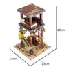 Medieval Building Blocks Playset - Viking Warriors Camp, Pirate Ship & Castle Wall (Compatible with Major Brick Brands)