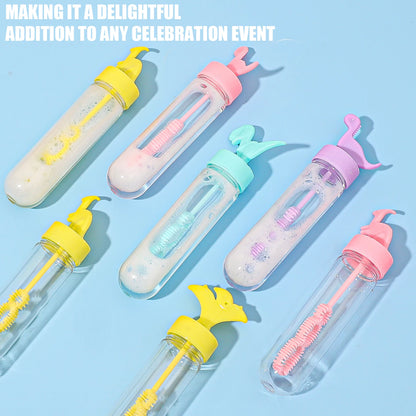 5-Pack Mini Kids Bubble Wands - Cartoon Dinosaur & Fruit Bubble Blowers, 13 x 3.5 cm (5.1 x 1.4 in) - Party Favors & Gifts