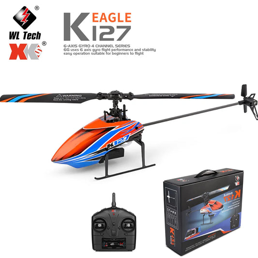 WLtoys K127 RC Helicopter – 2.4G 6-Axis Gyroscope Remote Control Aircraft Toy for Kids