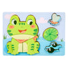 Montessori Wooden Animal Puzzles for Toddlers Ages 2-6 – 3D Jigsaw Tangram Board (3.9 x 8.5 in / 10 x 21.5 cm)