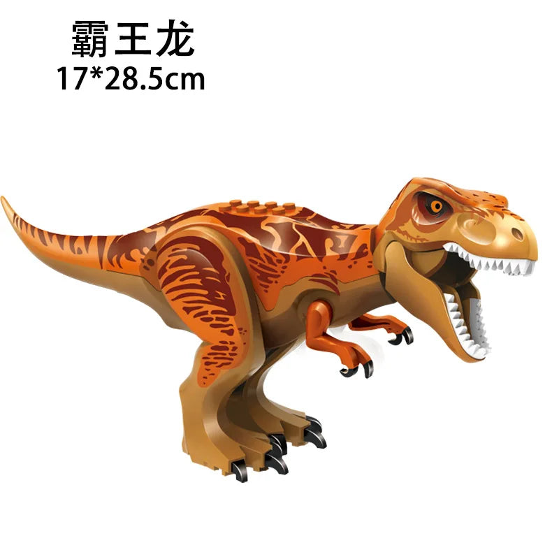 Jurassic World 3 Brutal Raptor Building Blocks – Tyrannosaurus, Indominus, and I-Rex Dinosaur Toy for Kids