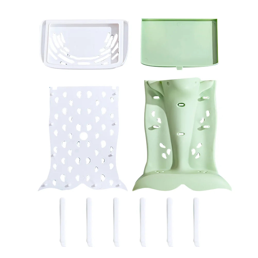 Baby Bottle Drainer & Drying Rack – Plastic Holder for Various Sizes Cups, Quick Dry, Sturdy Materials