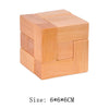 Wooden Lu Ban Brain Teaser 3D Puzzle – Educational Logic Game for Kids & Adults
