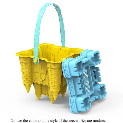 Beach Castle Bucket Sand Play Set With Scoop — Summer Sand Toy For Kids