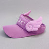 Kids Bunny Ear Sun Hat - Adjustable Rabbit Wings Visor, Cotton-Blend Sun Hat for Boys & Girls (Ages 3-12)