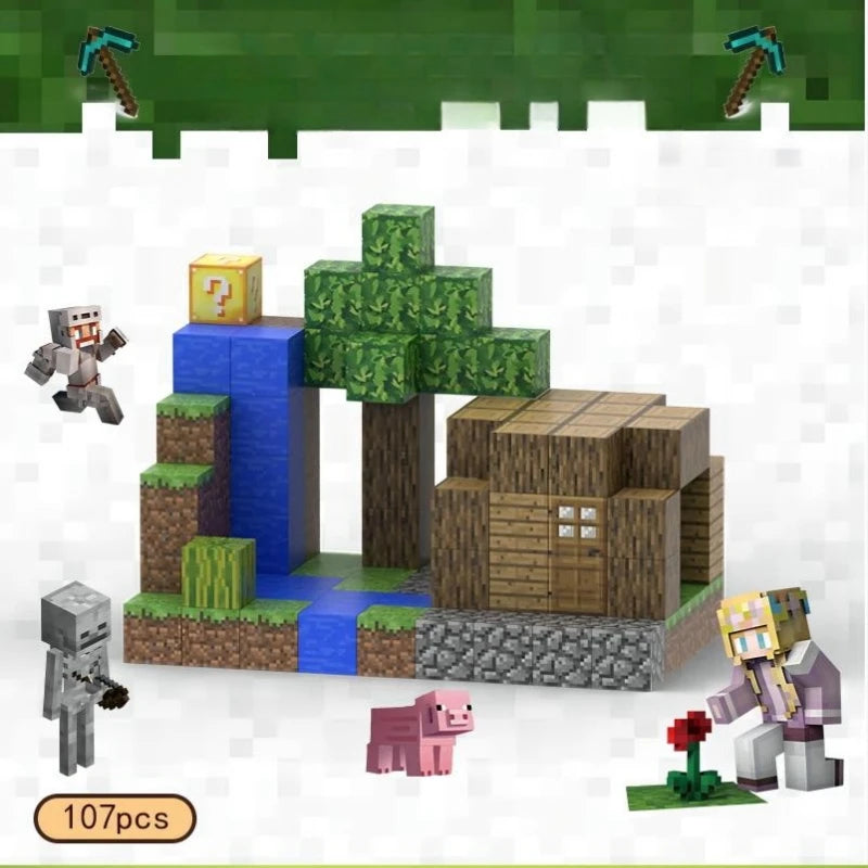 Creative Magnetic Building Block Bricks Famous Scene Architectural Set