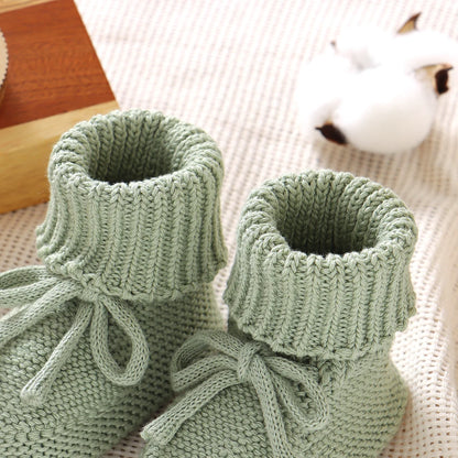 Baby First Walkers – Breathable Anti-Slip Knitted Booties for Newborn Boys & Girls, 0-18M Unisex Prewalkers