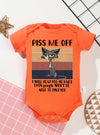 High Quality Infant Bodysuit – "Piss Me Off" Cartoon Print Baby Romper Jumpsuit for Newborn Boys & Girls – Comfortable 100% Cotton (0-24M)