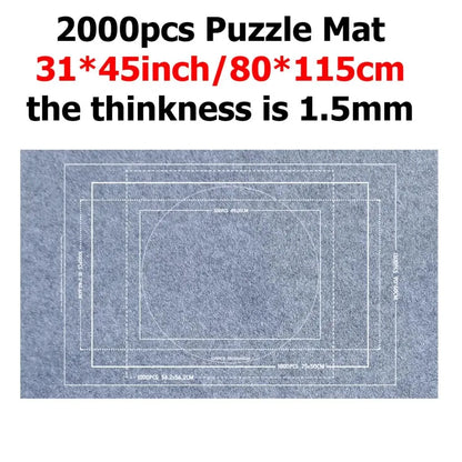 Puzzle Storage Blanket, Children Puzzle Toy, Multiple Specifications with Bag, Portable Parent-Child Early Education Gift, TMZ