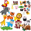 Kids Sewing Kit 14-Piece Woodland Felt Animals DIY Craft Set for Beginners Educational Sewing Toy