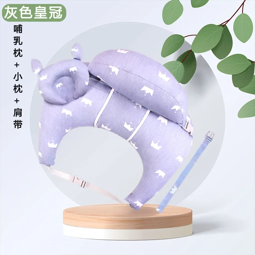 Adjustable Wedge Shaped Breastfeeding Pillow for Newborns and Expecting Mothers – Prevents Choking and Regurgitation