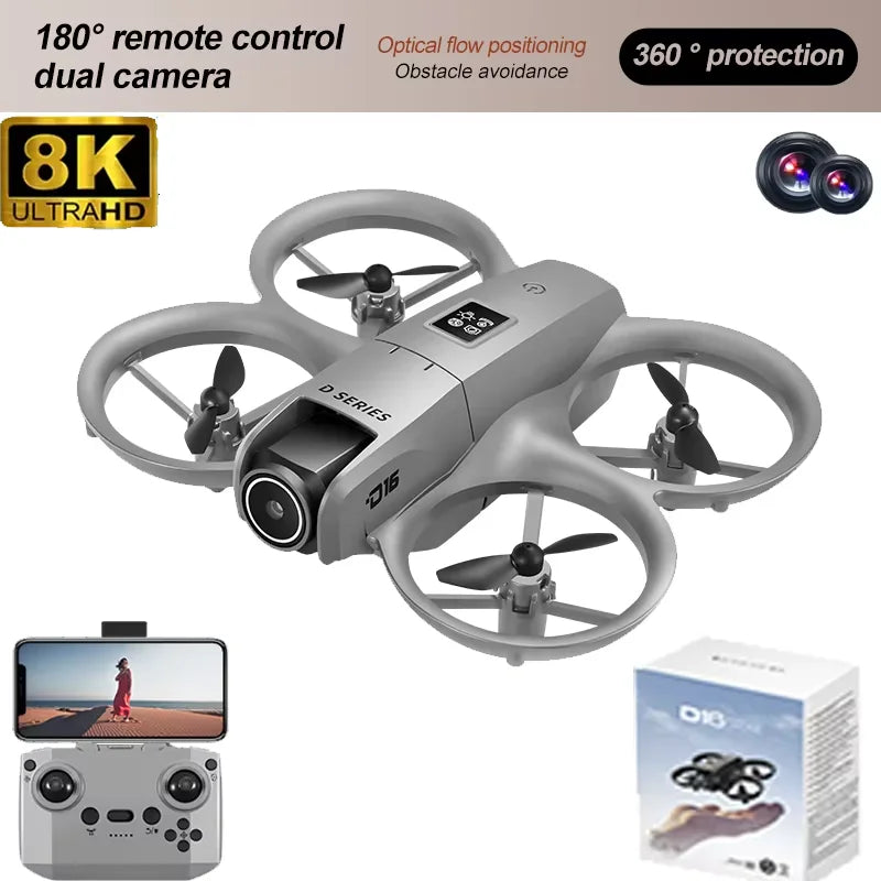 8K WIFI GPS RC Drone – Professional HD Aerial Photography with 180° Dual Camera