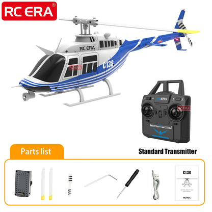 RC ERA C138 Bell 206 Jet Ranger – 6-Axis Gyro Stabilized 4CH RC Helicopter with Altitude Hold
