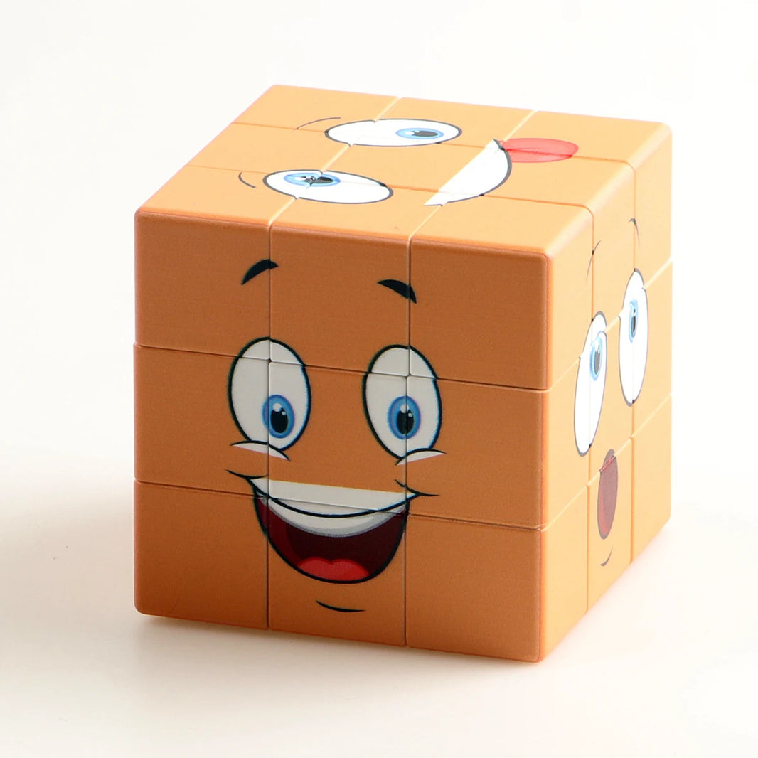 Magic Cube 3x3x3, Cartoon Alien Dollar Graffiti UV, Fun Stress Relief Puzzle, Professional Smooth Speed Game, Children's Toy Gift