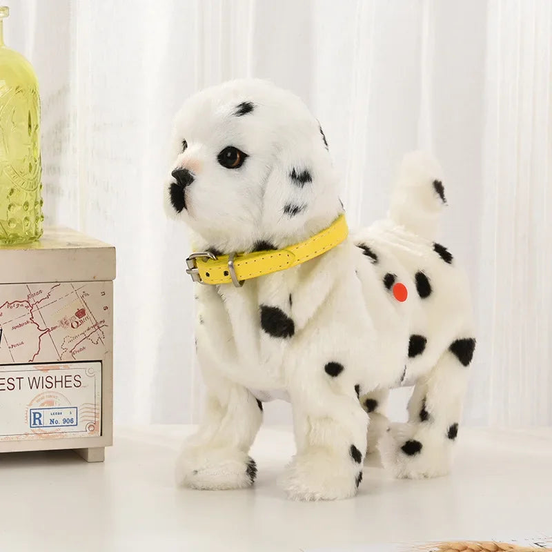 New Simulation Electric Pet Dog with Voice Control, Walking, Nodding, Music, and Touch, Robot Plush Toy Gift for Children