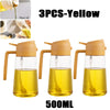 200/300/500ml Oil Spray Bottle for BBQ Cooking and Baking - Olive Oil Sprayer and Vinegar Bottle