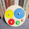 Montessori Wooden Shape Matching Building Blocks Toy for Toddlers Ages 2+ Early Learning Educational Puzzle