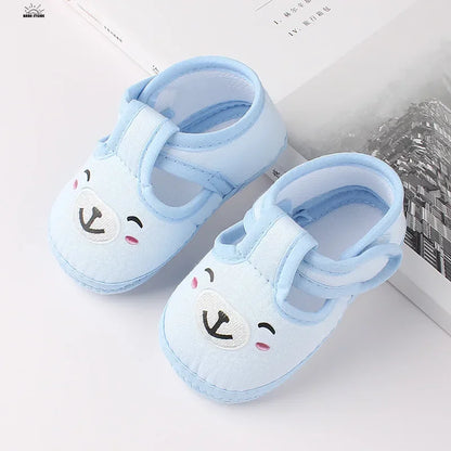 Newborn Cartoon Baby Shoes – Soft Sole First Walkers for Boys & Girls, Spring Autumn Toddler Shoes