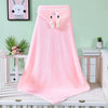 Baby Bath Towel – Soft Coral Fleece Hooded Swaddle Wrap, Newborn Sleeping Blanket for Boys & Girls