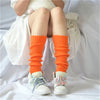 Candy Color Sweet Girl Leg Warmers - NEW Korean Knitted Foot Cover for Women | Solid Color, Autumn & Winter Stylish Elastic Long Tube Socks