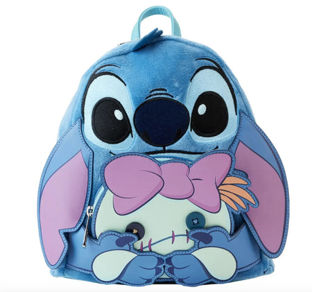 Disney Stitch Plush Mini Backpack – Cute Anime Shoulder Bag for Girls and Kids