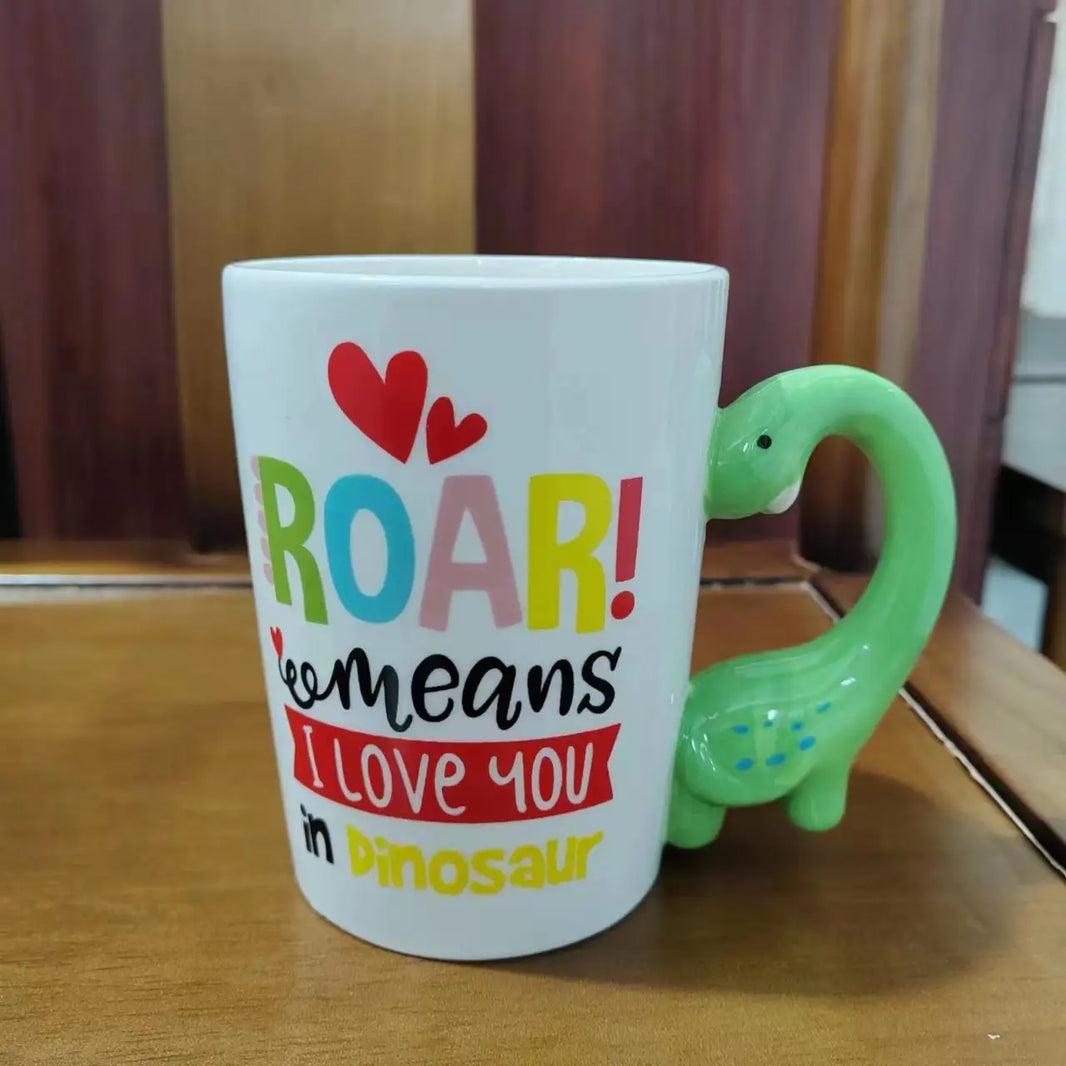 1-Piece Ceramic Kids Fruit Mug — Strawberry, Pumpkin & Pineapple Handgrip Coffee & Milk Cup | Cute Breakfast & Birthday Gift