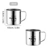 WORTHBUY 304 Stainless Steel Mini Mug with Handle — Anti-Drop Portable Kids Water & Milk Cup for Tea & Outdoor Picnic Drinkware