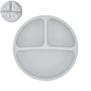 4Pcs Baby Safe Silicone Dining Plate Set - Cute Cartoon Smile Face Children Dishes, Retro Kids Tableware Set (BPA-Free)