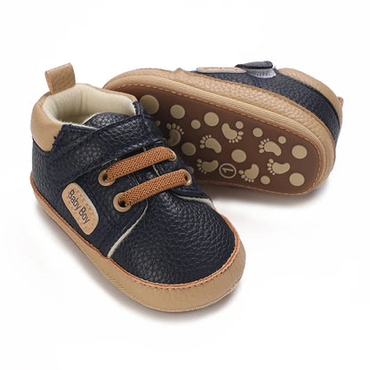 New Baby Shoes Retro Leather Boy Girl Multicolor Toddler Rubber Sole Anti-Slip First Walkers Infant Moccasins