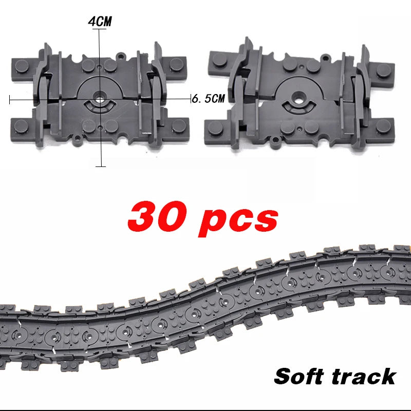 City Trains Flexible Tracks – Soft Straight, Curved Rails, and Switch Building Block Railways Toy for Kids