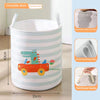 Folding Linen Storage Basket with Handles – Fabric Laundry & Toy Organizer for Closet, Bedroom & Office (Multiple Sizes: 35×40 cm / 13.8×15.7 in; 40×28×24 cm / 15.7×11.0×9.4 in; 40×30×40 cm / 15.7×11.8×15.7 in)