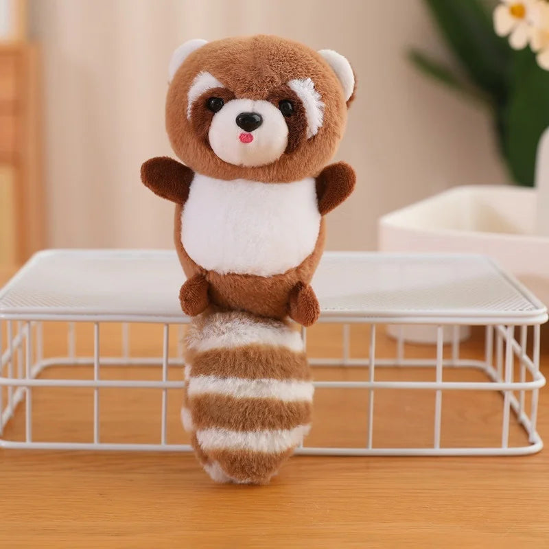 20cm Cute Raccoon Plush Pendant Keychain, Backpack Accessory Gift