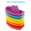 Baby Bath Toys Rainbow Stacking Boat and Spoon Set