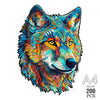 100-300 Piece Wooden Animal Jigsaw Puzzle - Wolf and Chicken Irregular Pieces 3D Brain Teaser for Adults & Kids Holiday Gift