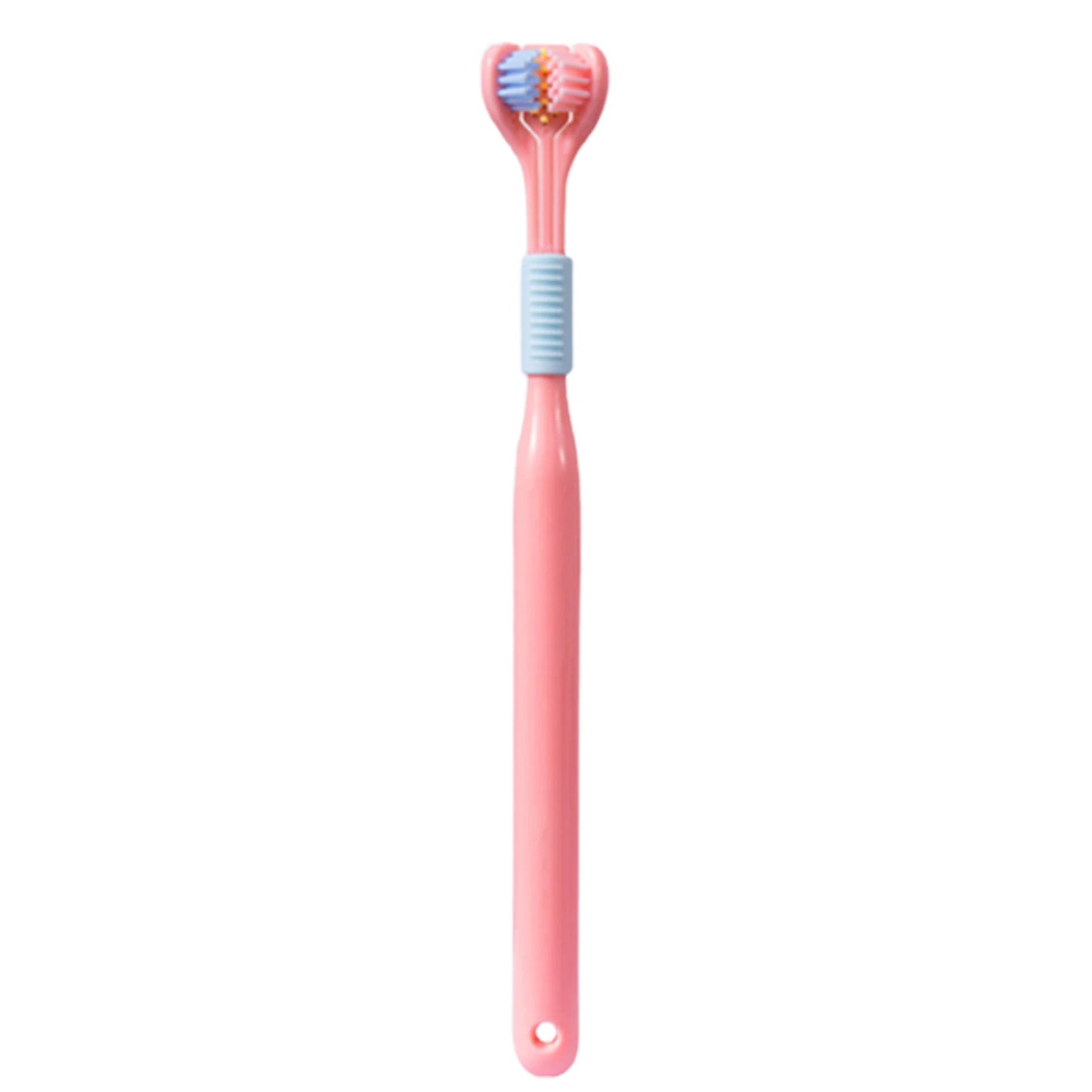 Comfortable 3 Heads Toothbrush Triple-Angle Design for Complete Oral Care – Soft Bristles for Children & Adults