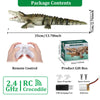 RC Crocodile Model Toy – Waterproof Electric Alligator for Pool or Lake Use