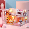 3D Wooden Mini Dollhouse Kit with Furniture – DIY Handmade Miniature House Puzzle for Ages 14+