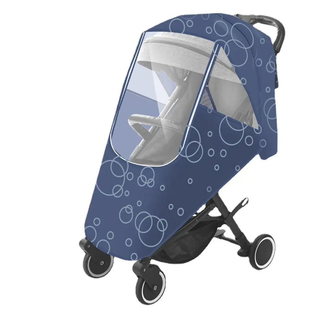 Breathable Dustproof Travel Large Circle Outdoor Cartoon Buggy Protection Stroller Rain Cover Nylon Pushchair Rain Shade
