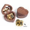 Wooden Love-Shaped Swan Lake Music Box with Mirror You Are My Sunshine Birthday Gift Decoration