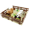 Farm MOC Building Blocks Playset – Animal Parts Pasture Bricks Kit with Chicken Coop, Pig House and Birdhouse Compatible with Standard Stud Bricks
