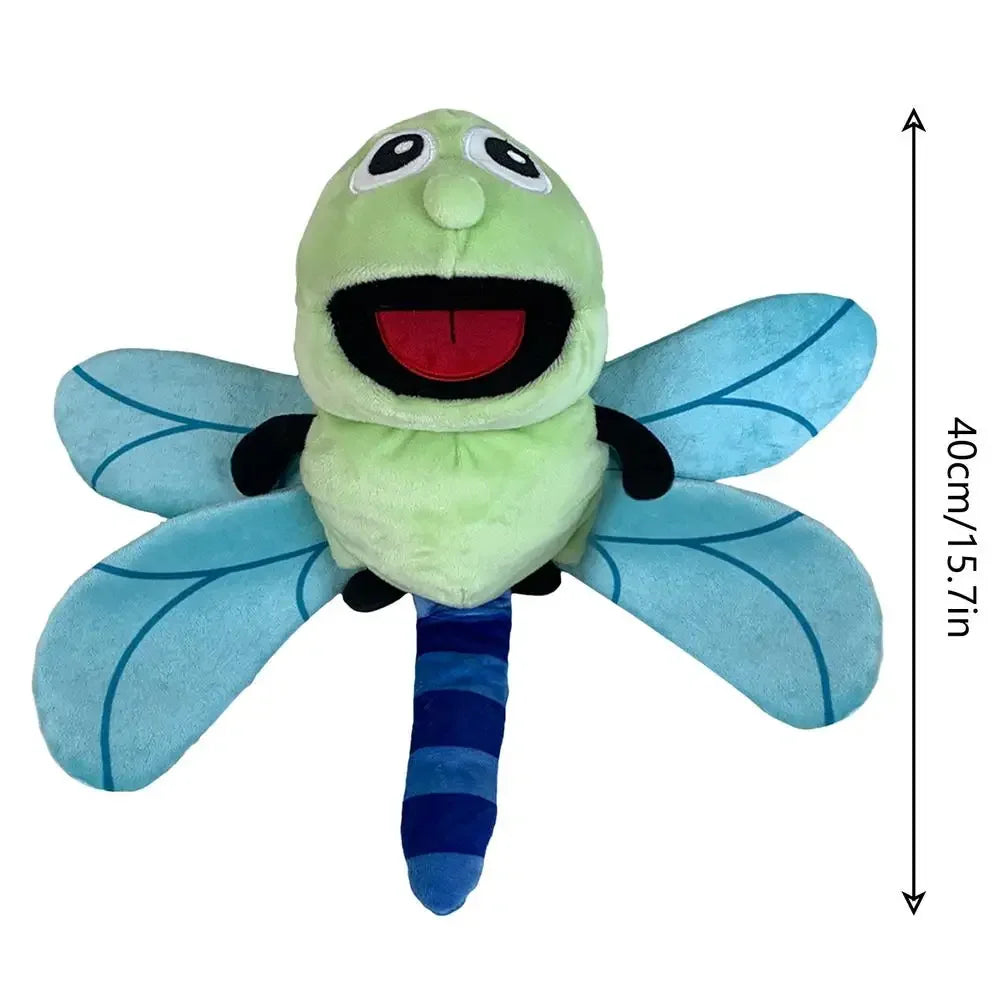 Plush Insect Hand Puppets for Kids, Caterpillar Ladybug Storytelling Finger Toys