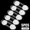 5Pcs Furniture Accessory Child Safety Lock Fridge Cabinet Door Transparent Drawer Fixed Locks ABS Plastic Portable