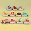 Wooden Magnetic Train Toy Set – Animal & Fruit Educational Building Blocks for Ages 3+