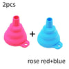 Mini Foldable Silicone Collapsible Funnel 7.5 cm (3.0 in) Portable for Fuel Beer Oil Kitchen
