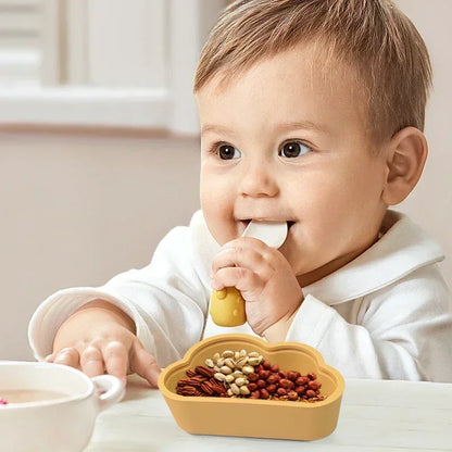 WOLIFE Baby Food Storage Box – Portable Snack Storage Box, Edible Grade Silicone Snack Cups, Travel Tableware Accessories for Kids